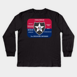 2nd Infantry Division Kids Long Sleeve T-Shirt